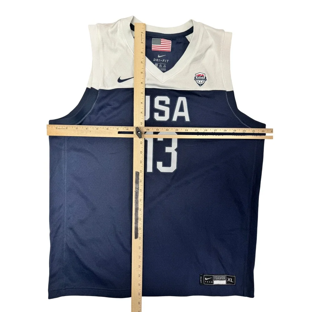 Nike Kids USA Basketball James Harden 13 Jersey XL Navy White Dri-FIT Limited